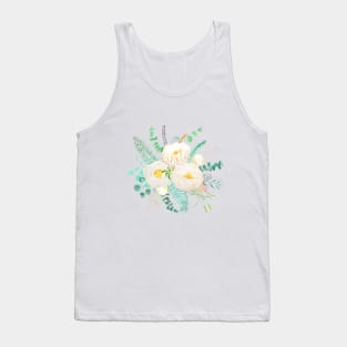 white peony flower arrangement Tank Top